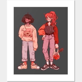 Warm 90s fashion girls Posters and Art